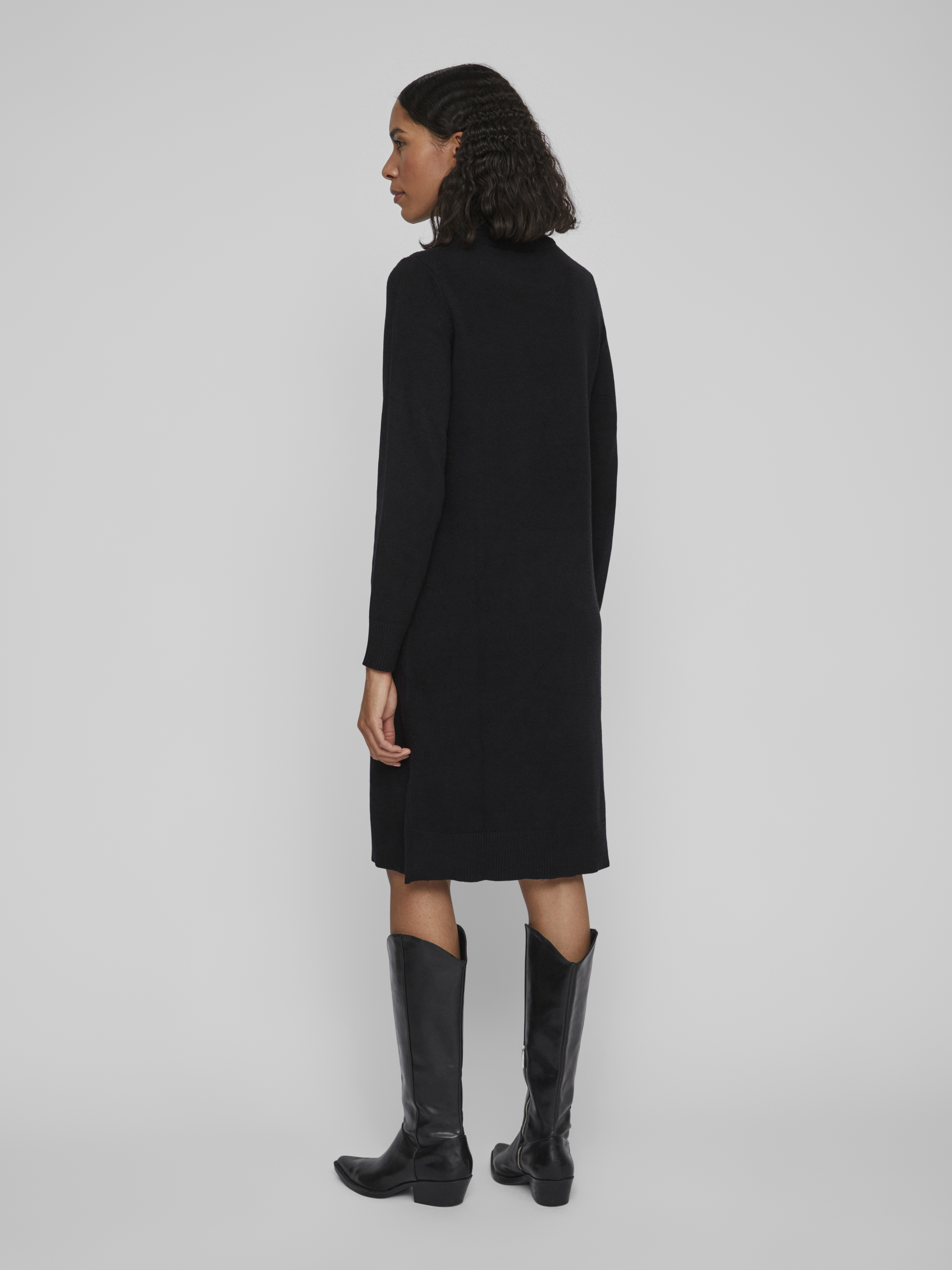 VIRIL CREW NECK L/S MIDI DRESS - NOOS