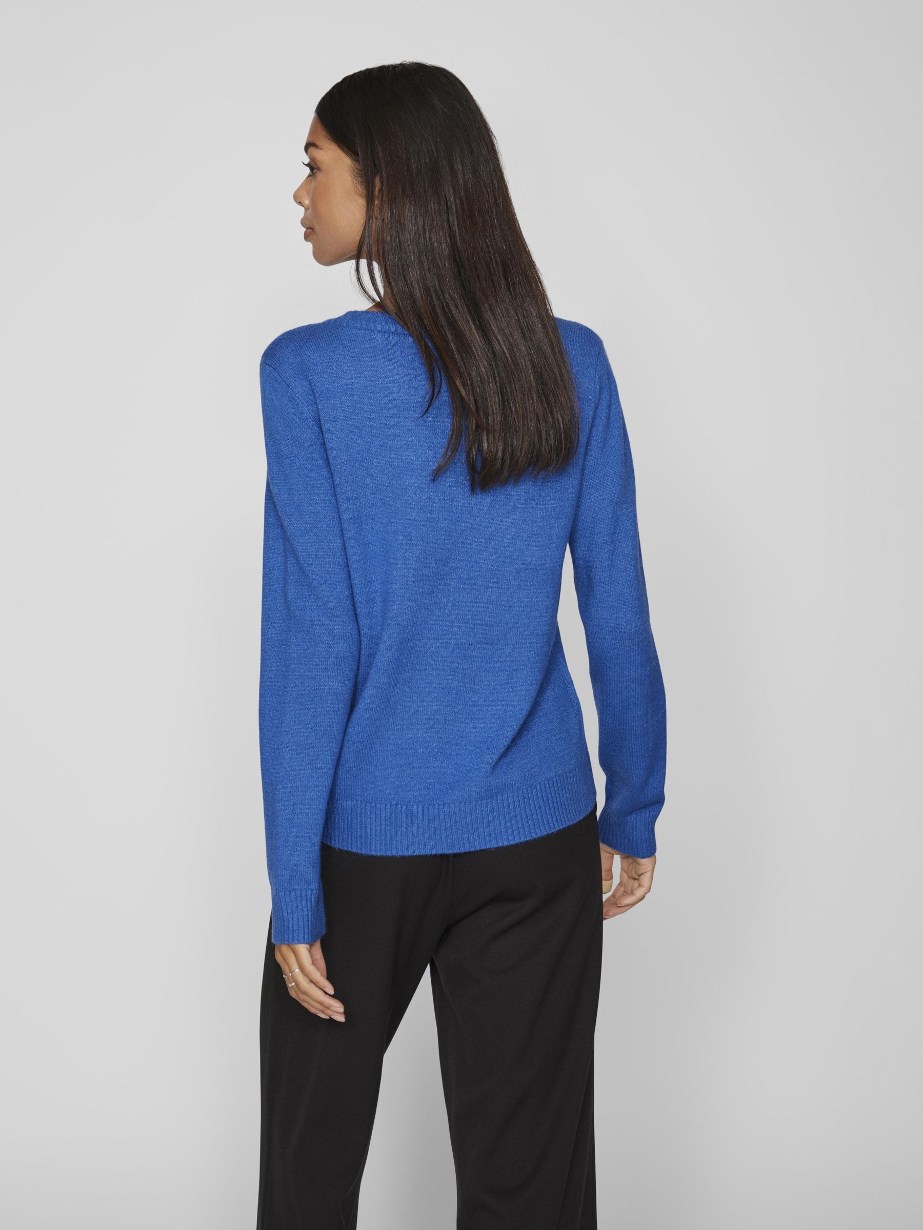 VIRIL O-NECK L/S  KNIT TOP - NOOS