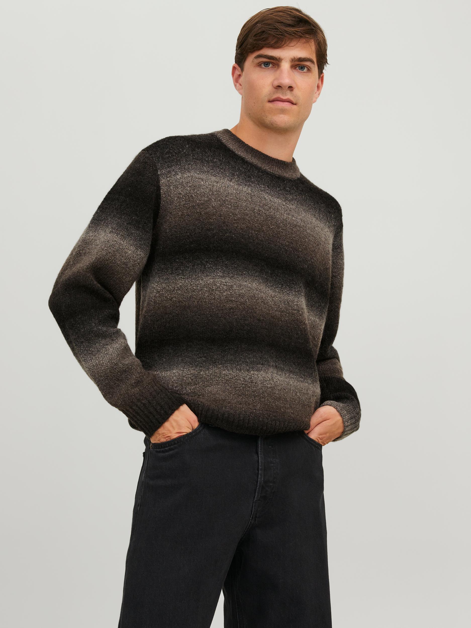 JORGRACIA SPACE DYE KNIT CREW NECK