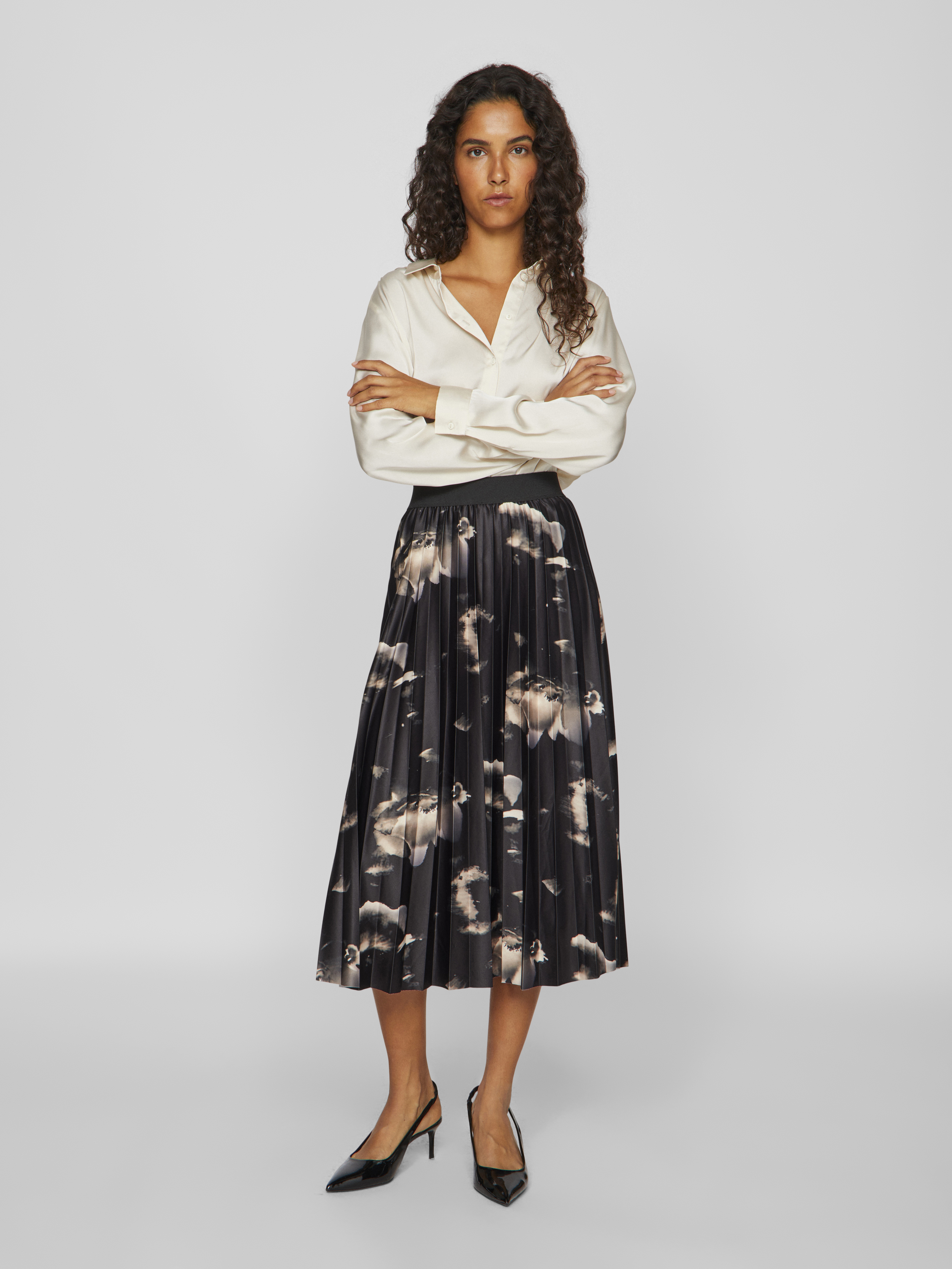 VINITBAN PRINT MIDI SKIRT - NOOS