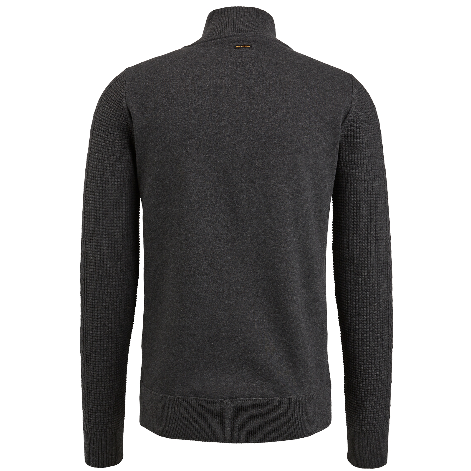 Half zip collar cotton knit