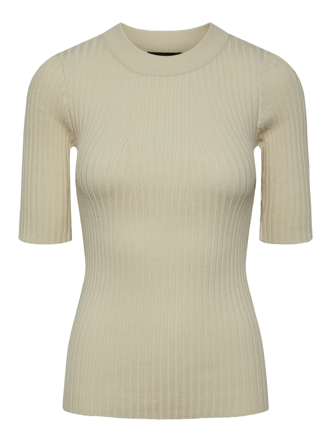 PCCRISTA 2/4  O-NECK  KNIT NOOS BC