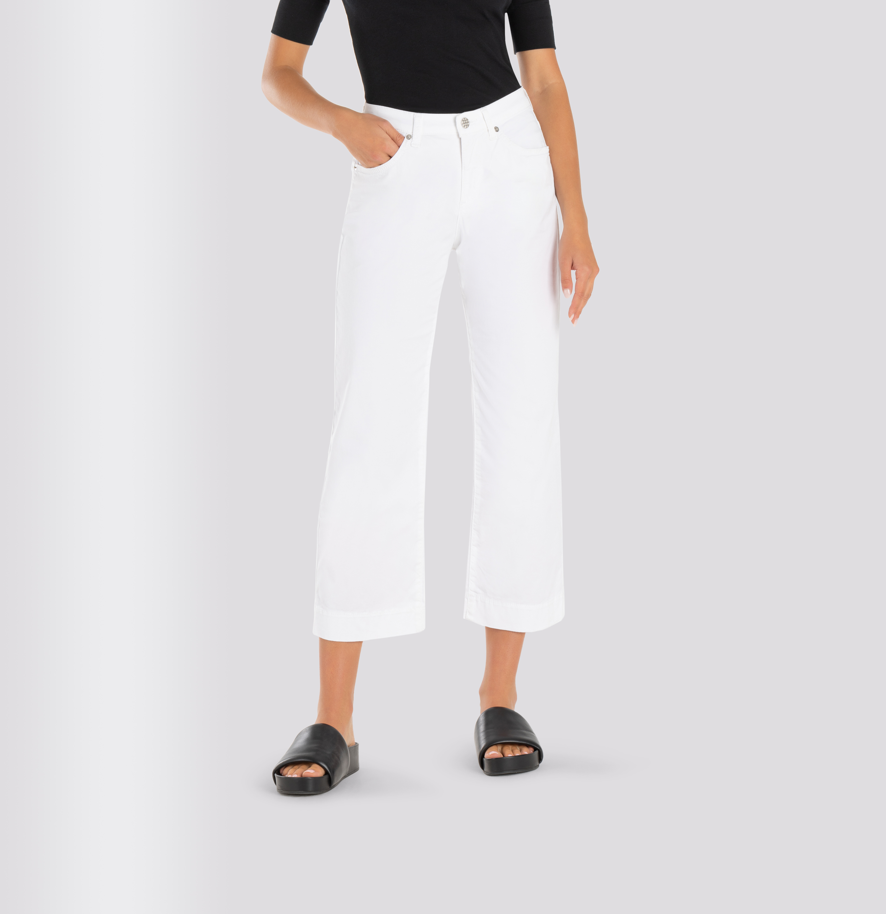 MAC JEANS - RICH CULOTTE, Authentic stretch gabardine