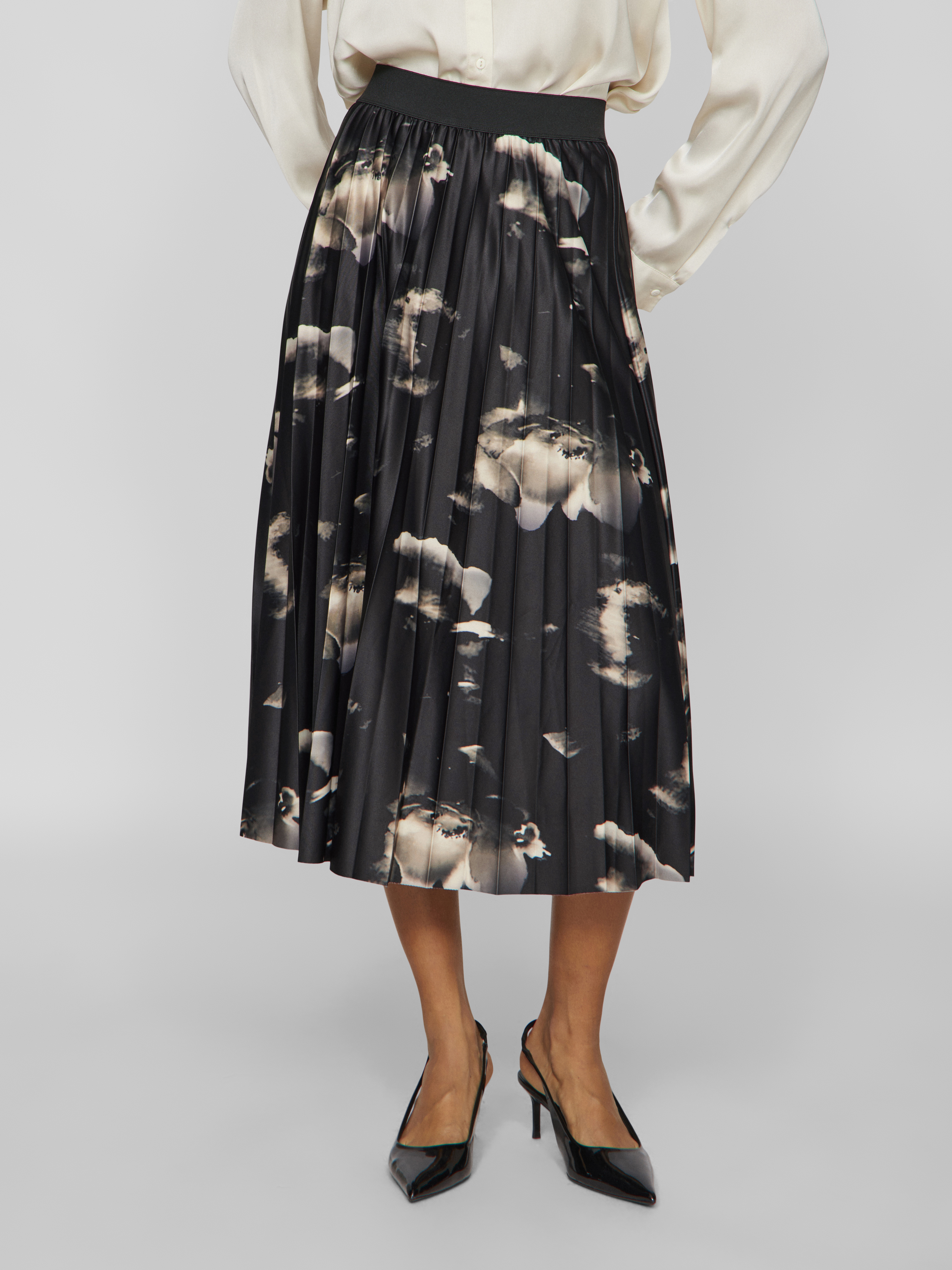 VINITBAN PRINT MIDI SKIRT - NOOS