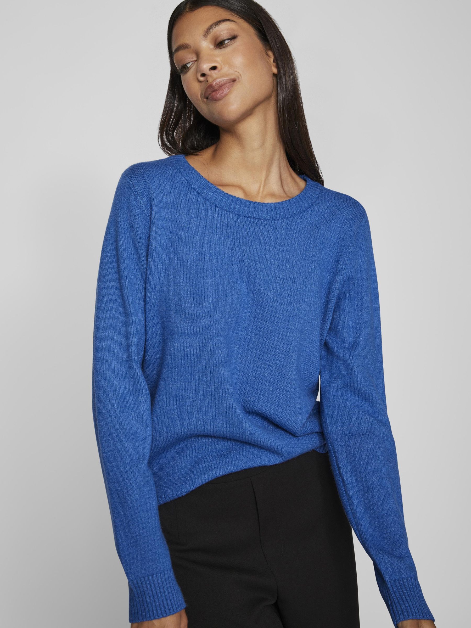 VIRIL O-NECK L/S  KNIT TOP - NOOS