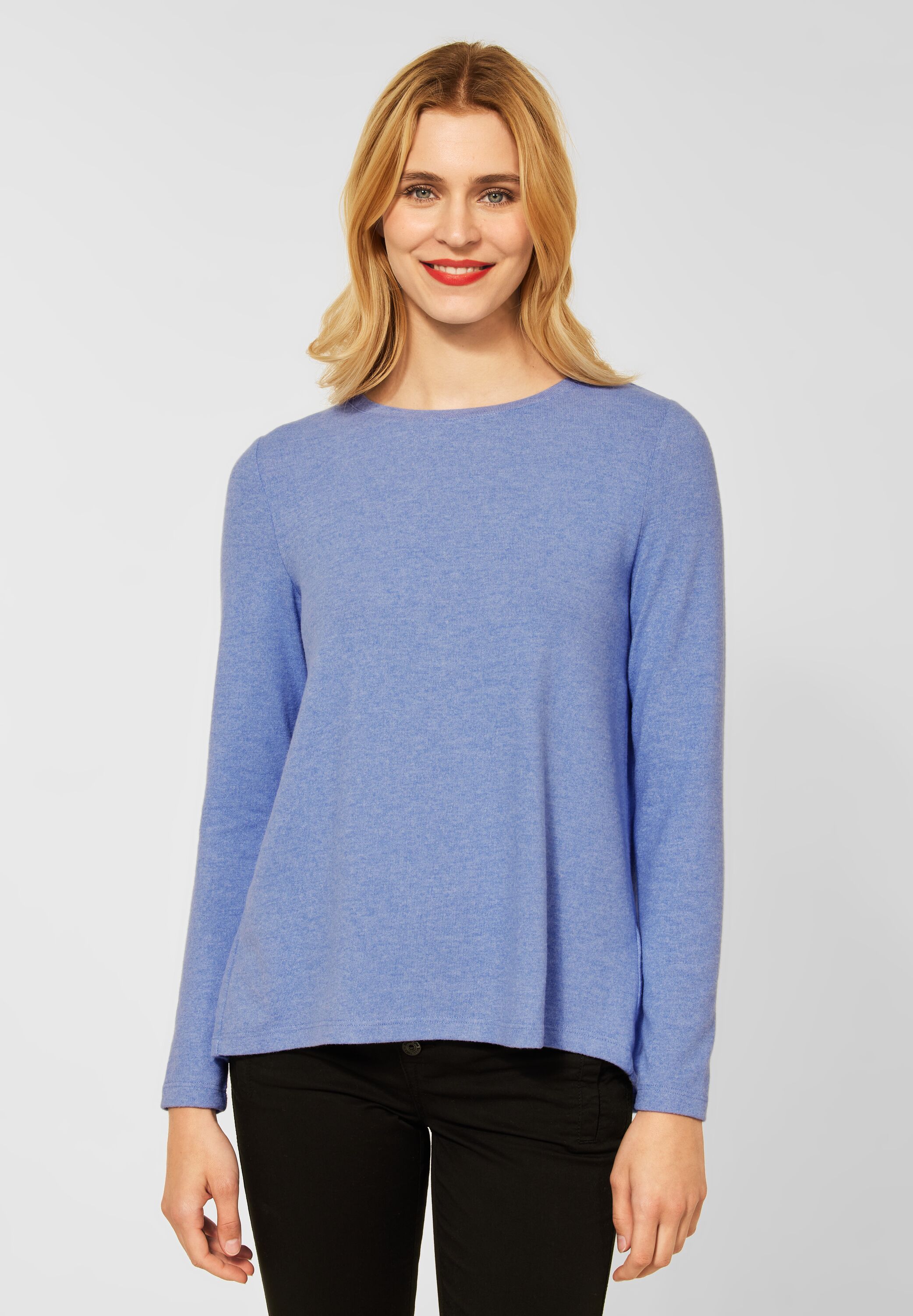 Shirt cozy | Melange | melange 4063055306769 | blue in Optik 44