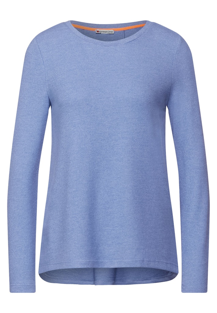 Shirt in Melange Optik | cozy blue melange | 44 | 4063055306769