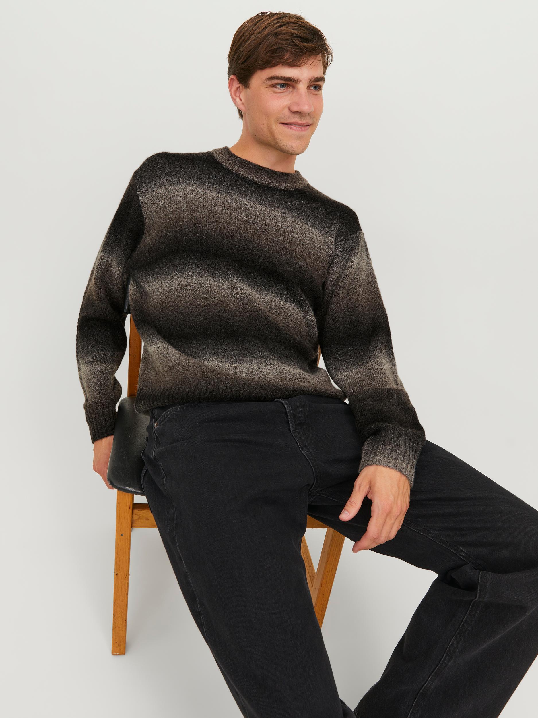 JORGRACIA SPACE DYE KNIT CREW NECK