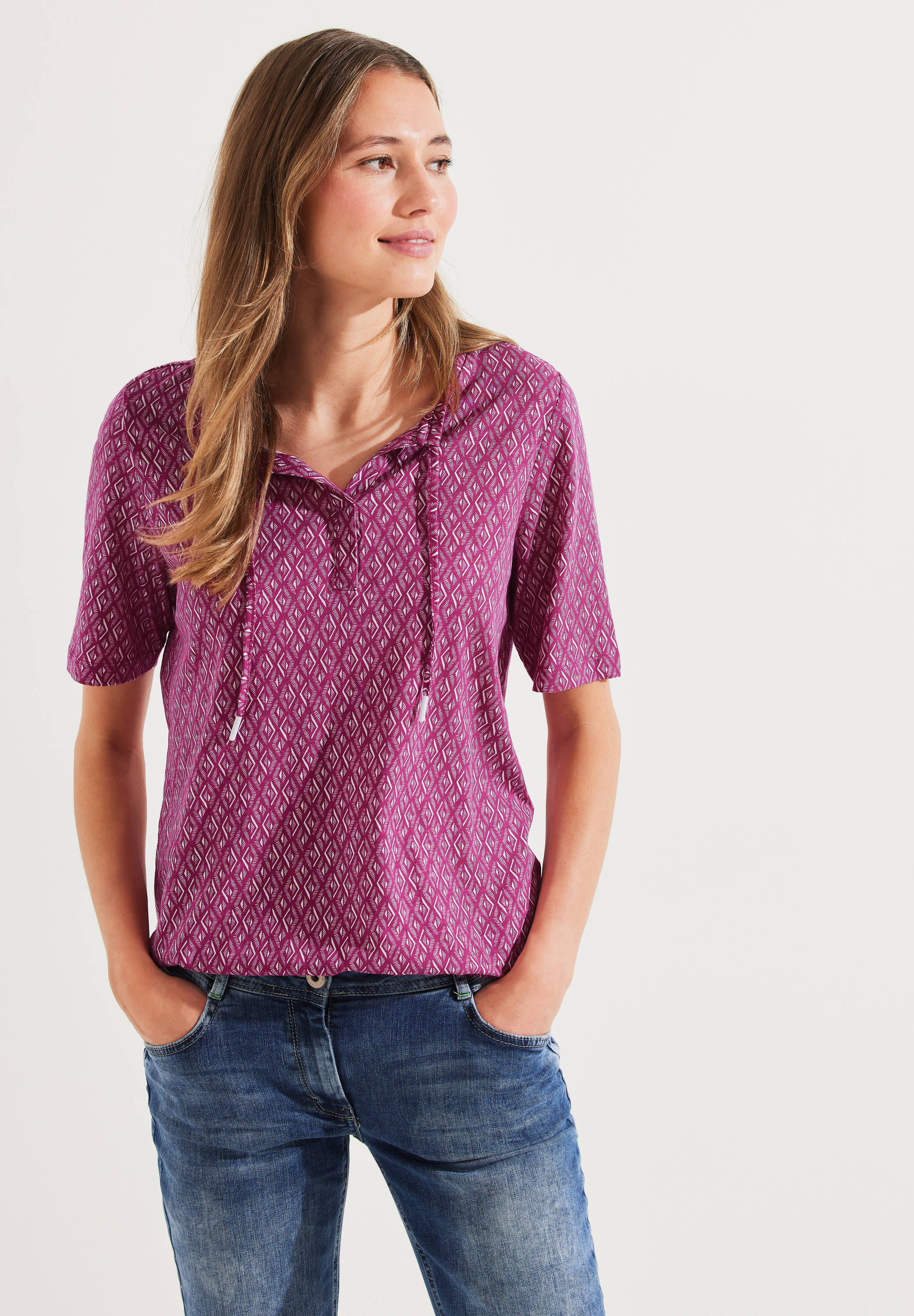 Shirt mit Rhombus Print