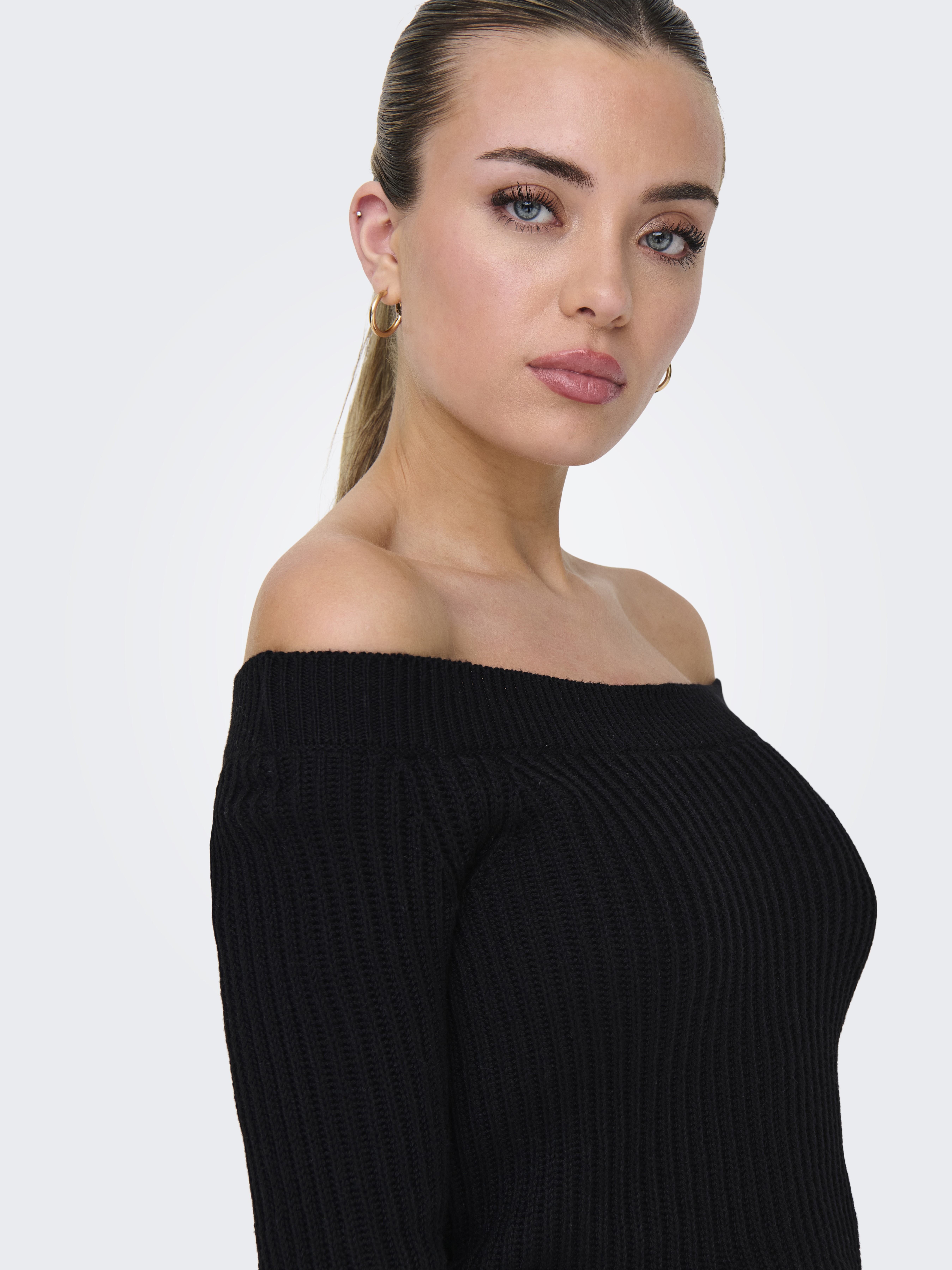 JDYLEMON L/S OFF SHOULDER PULLOVER KNT