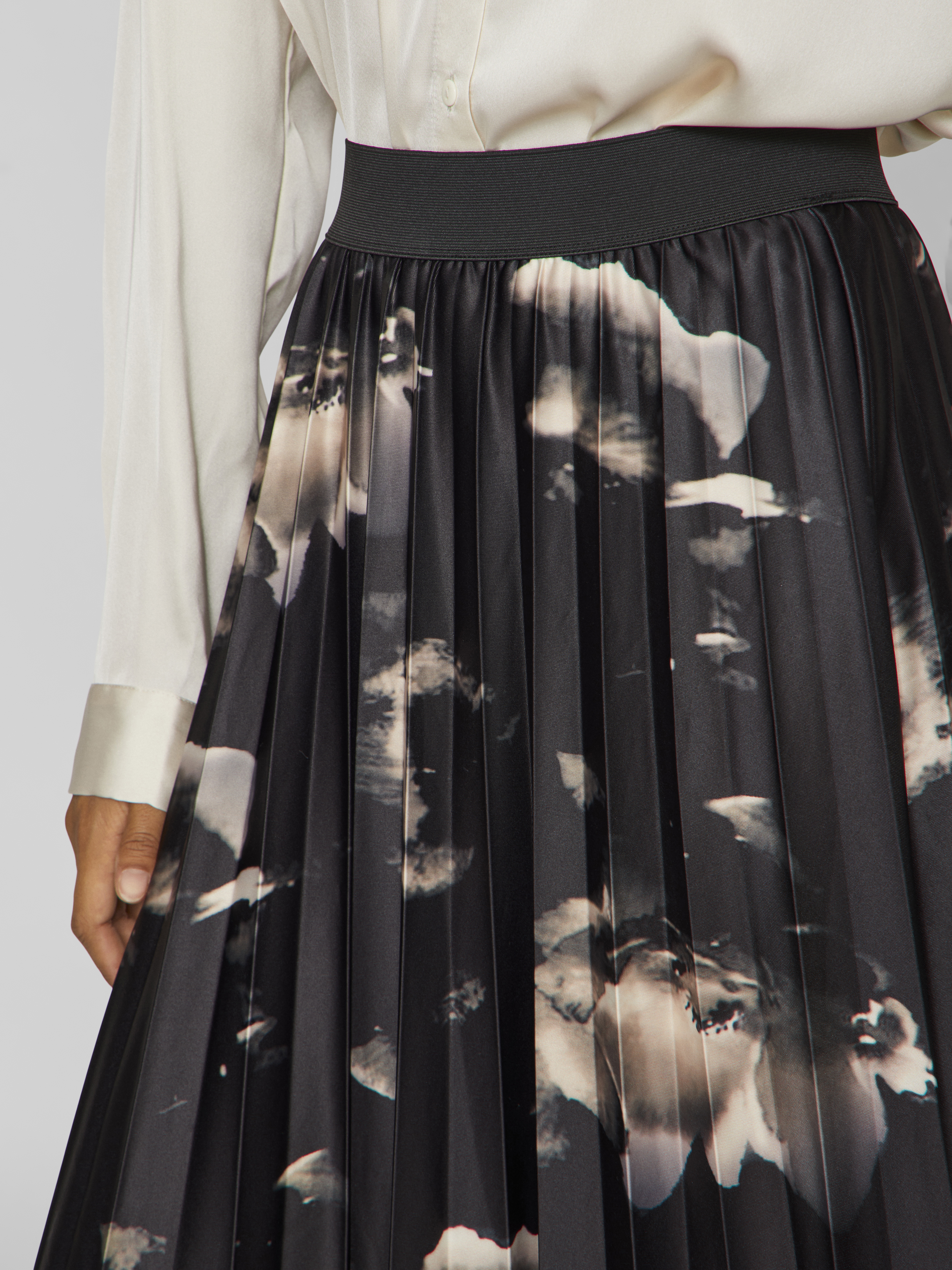 VINITBAN PRINT MIDI SKIRT - NOOS