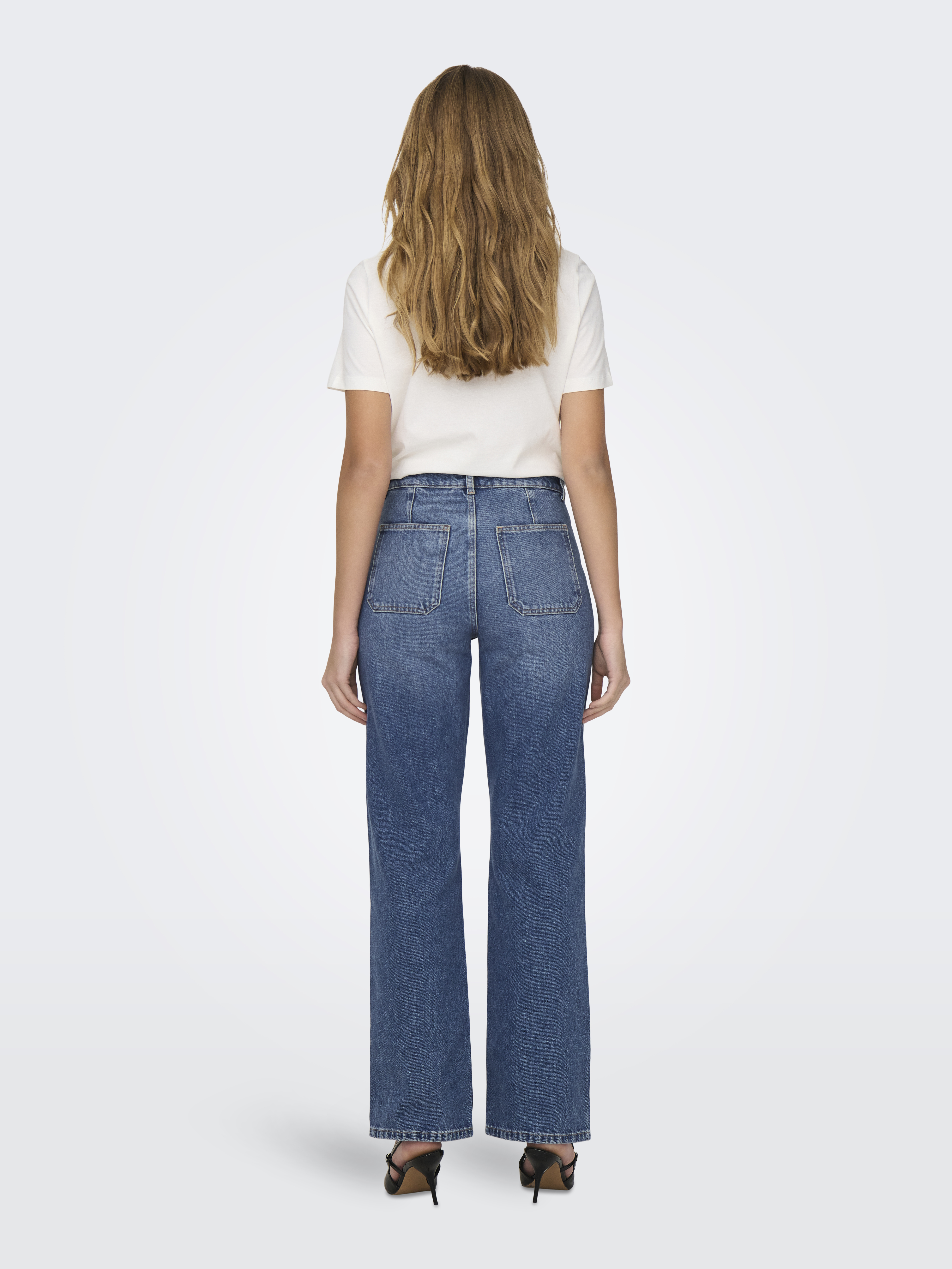 JDYMAYA HIGH WAIST WIDE JEANS DNM NOOS