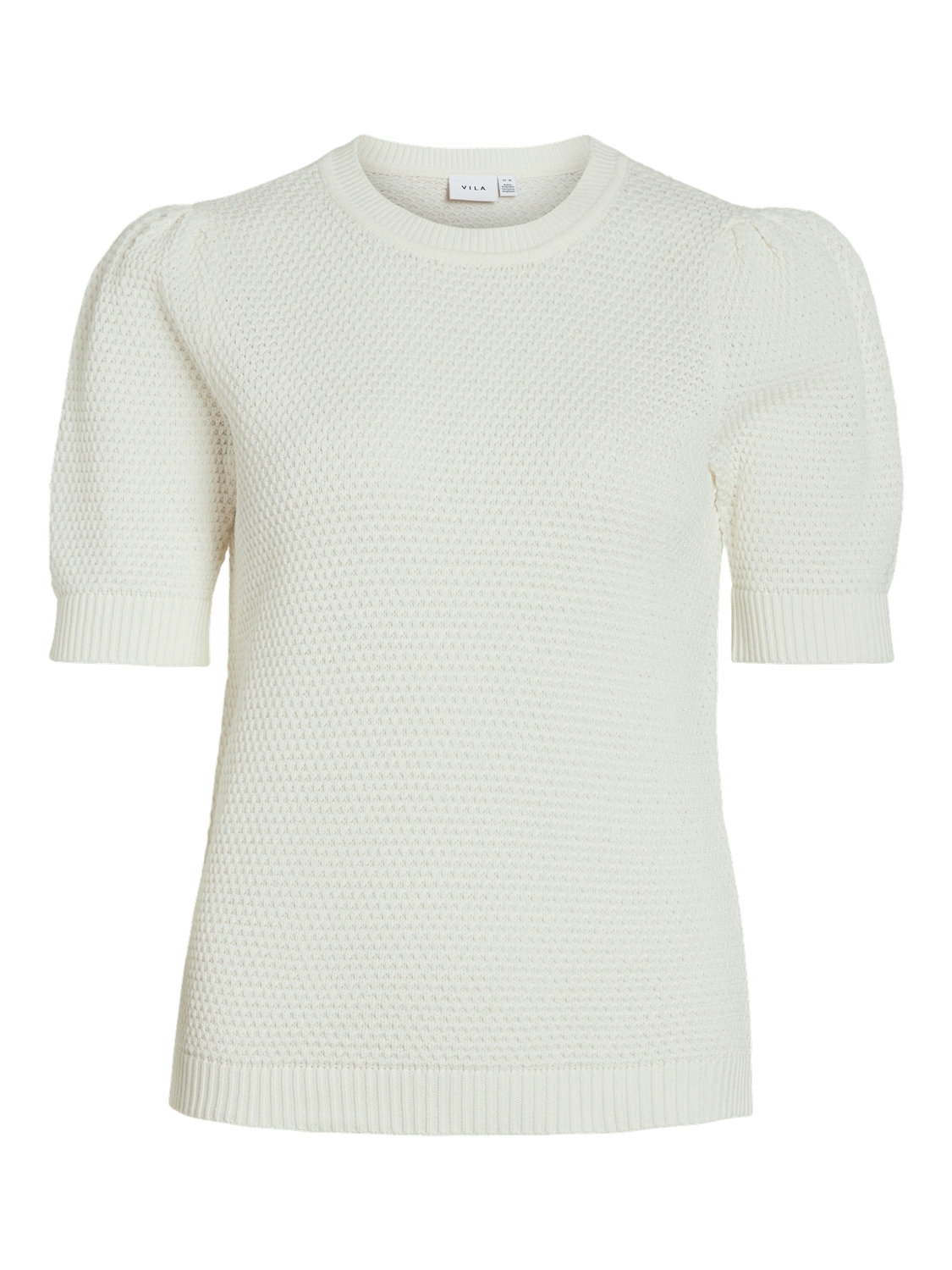 VIDALO O-NECK S/S KNIT TOP - NOOS